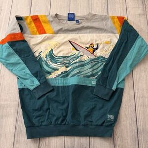 Adidas‎ Devil's Toenail Kayak Sweatshirt Mens Small AOP Amuza River